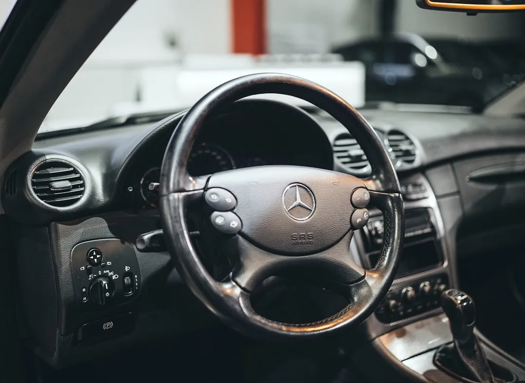 A dashboard of a Mercedes-Benz A dashboard of a Mercedes-Benz