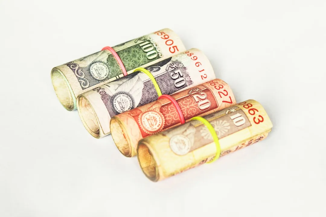 A collection of Indian rupee banknotes of various denominations