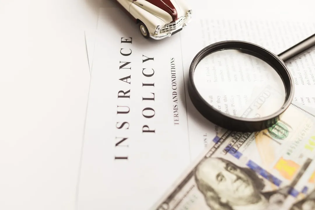 A magnifying glass placed on top of a piece of paper